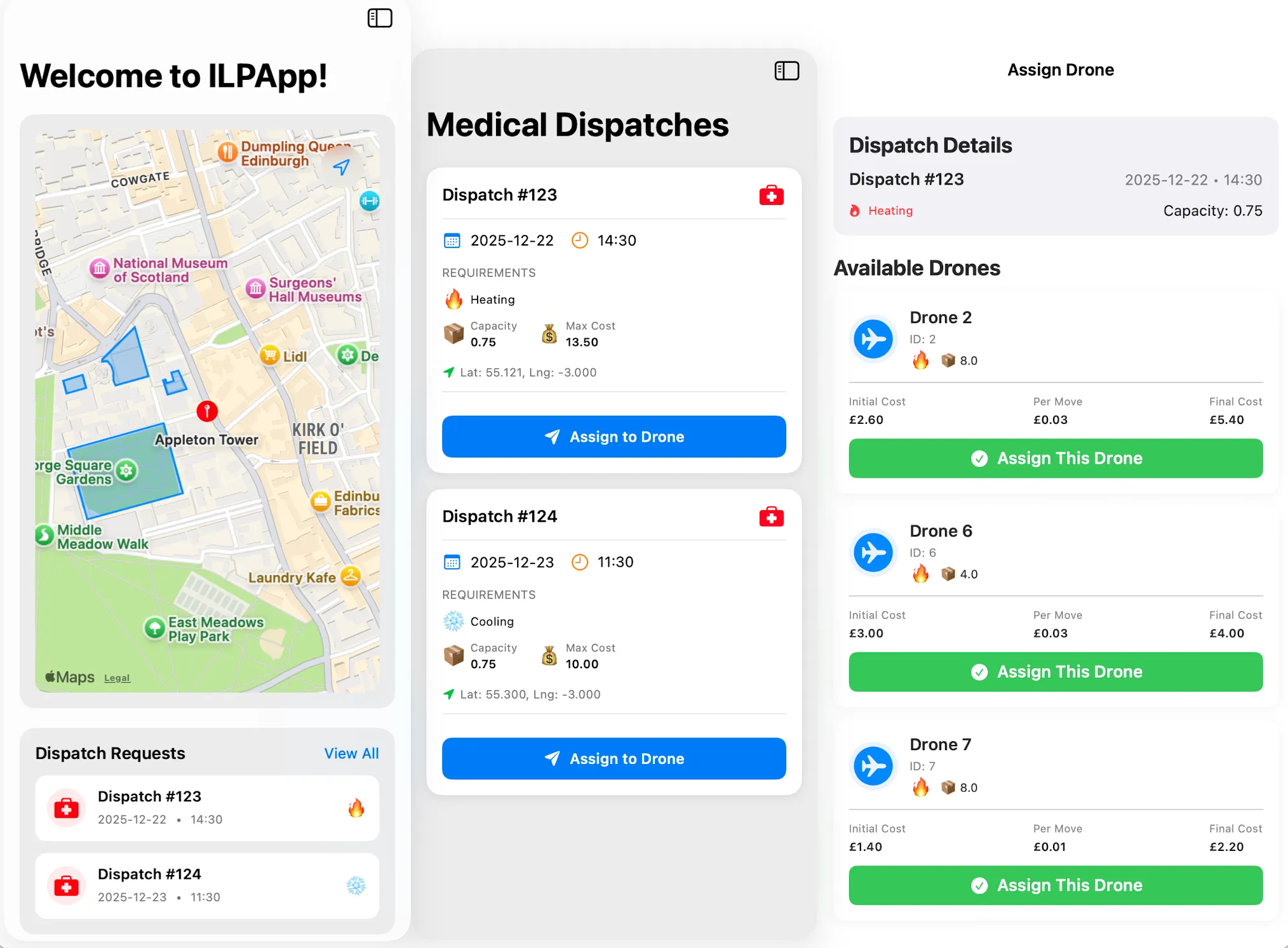 App screenshots
